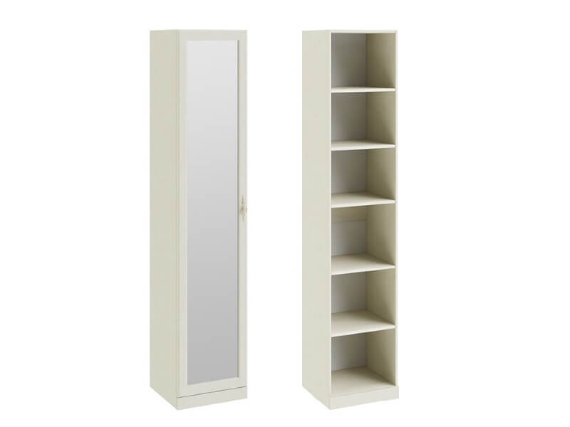 Шкаф для белья с 1-ой зеркальной дверью СМ-235-21-02 2161х447х429